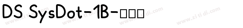DS SysDot-1B字体转换
